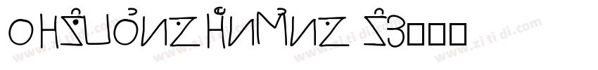 HYDiShengYuanMeng Ti字体转换